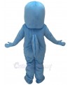 Blue Happy Dolphin Mascot Costume