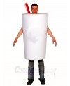 White Bottle Cup Mascot Costumes Drink