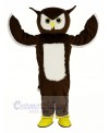 Brown Owl Mascot Costume Animal