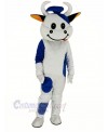 Blue Cattle Cow Mascot Costume Animal