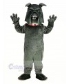 Dark Gray Bully Bulldog Mascot Costume Animal