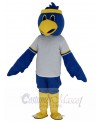 Cute Blue Falcon with White T-shirt Mascot Costume College