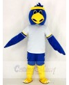 Cute Blue Falcon with White T-shirt Mascot Costume College