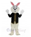 Easter Blue Bunny Rabbit in Black Waistcoat Mascot Costume