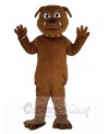 Cute Brown Bulldog Mascot Costume Animal