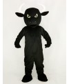 Fierce Black Bull Mascot Costume Cartoon