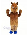 Brown Horse Race Mascot Costume