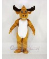 Strong Power Muscly Moose Mascot Costume Cartoon