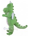 Green Adult Dragon Mascot Costume