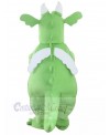 Green Adult Dragon Mascot Costume