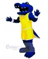 Power Alligator with Yellow Uniform Mascot Costume Animal