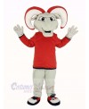 Ram with Red Coat Mascot Costume Animal