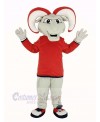 Ram with Red Coat Mascot Costume Animal