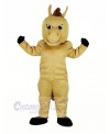 Light Brown Power Horse Mascot Costume Animal	