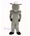 Power Gray Horse with White Hair Mascot Costume