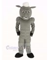 Power Gray Horse with White Hair Mascot Costume