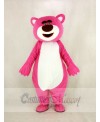 Pink Bear Mascot Costume Cartoon