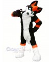 Black and Orange Husky Dog Fursuit Mascot Costume Cartoon