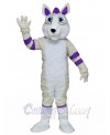 Greamy and Purple Husky Dog Fursuit Mascot Costumes Animal