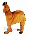 Funny Brown New 2 Person Horse Mascot Costume