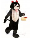 Black Wolf Mascot Costume Free Shipping 