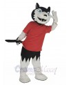 Wolf mascot costume