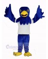 Cool Blue Hawk with White Coat Mascot Costume Animal