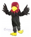 Cool Black Hawk Mascot Costume Animal