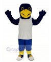 Blue Eagle in White Vest Mascot Costume