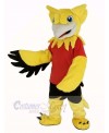 Yellow Gryphon with Red T-shirt Mascot Costume Animal