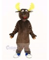 Funny Brown Moose Mascot Costume Animal