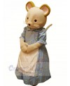 Virtuous Mouse in Dress Mascot Costumes Cartoon	