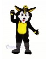 Black Wildcat Mascot Costumes Cartoon	