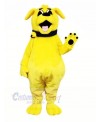 Strong Yellow Dog Mascot Costumes Cartoon