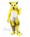 Yellow Fierce Wildcat Mascot Costumes Cartoon	