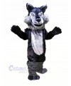 Plush Grey Wolf Mascot Costumes Cartoon