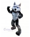 Power Muscle Wolf Mascot Costumes Cartoon