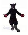 Black Wolf with Red Eyes Mascot Costumes Cartoon