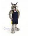 Sport Wolf with Black Vest Mascot Costumes Cartoon