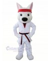 Sport White Wolf Mascot Costumes Cartoon