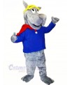 Sport Wolf with Big Nose Mascot Costumes Cartoon