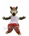 Funny Sport Wolf Mascot Costumes Cartoon