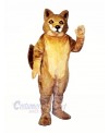 Strong Brown Wolf Mascot Costumes Cartoon