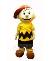 Cute Boy with Yellow T-shirt Mascot Costume
