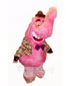 Pink Male Elephant Mascot Costume Cartoon