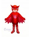Heroe Boy with Red Masks Mascot Costume Cartoon