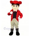 Best Quality Patriot with Red Coat Mascot Costume