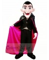 Dracula Vampire with Blue Eyes Mascot Costume Cartoon