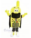 Funny Yellow Phone Mascot Costume Cartoon