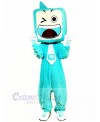 Funny Blue TV Set Mascot Costume Cartoon